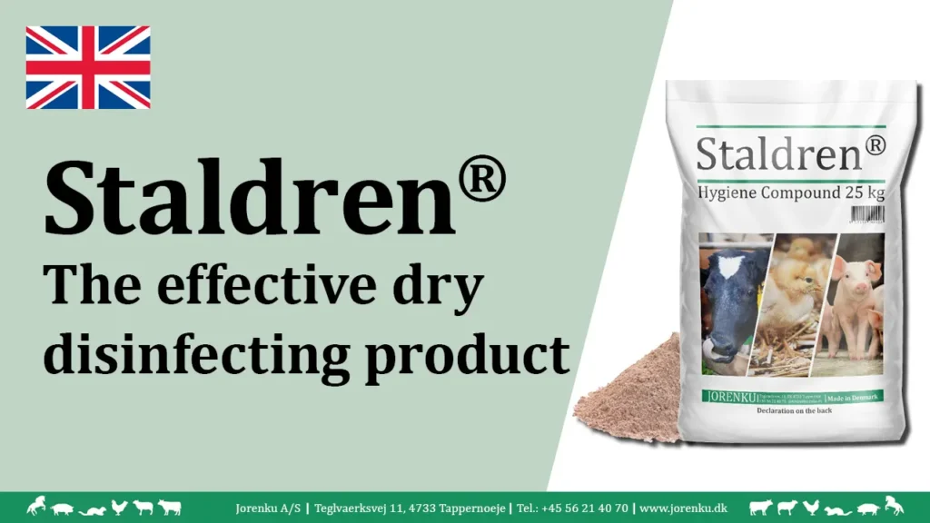 Presentation of Staldren® - dry disinfecting product