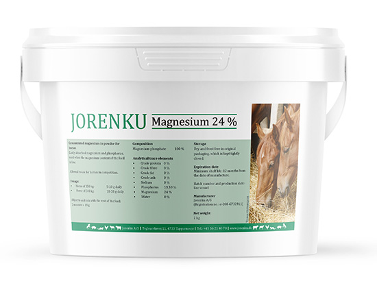 Magnesium 24 % for horses from Jorenku