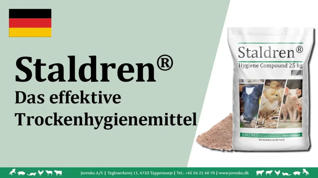 Präsentation mit Staldren® - Trockenhygienemittel