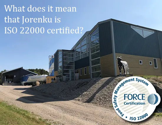 Jorenku is ISO 22000 certified
